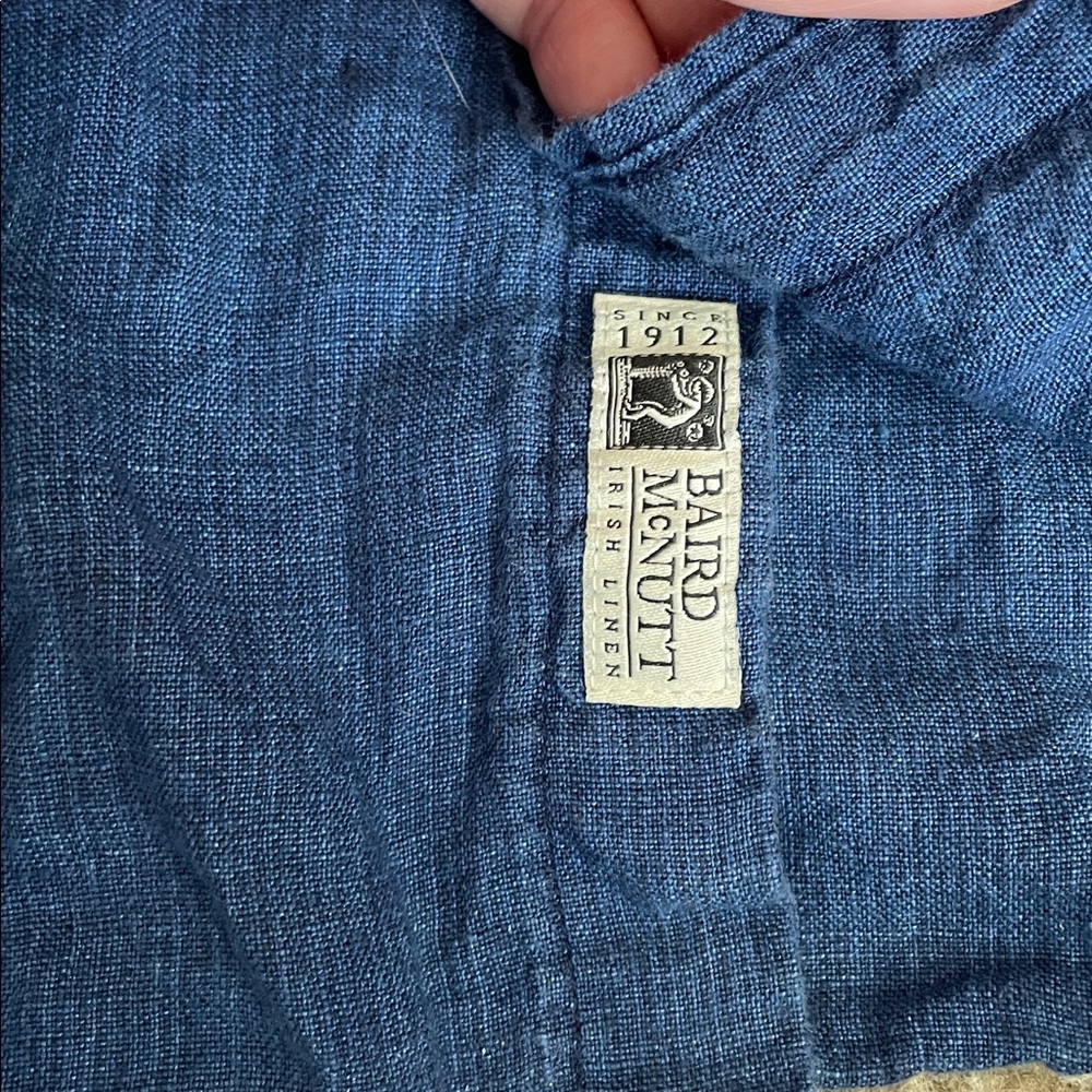 J. Crew Mens Irish Linen Ling Sleeve Button-Down Shirt - Picture 3 of 5